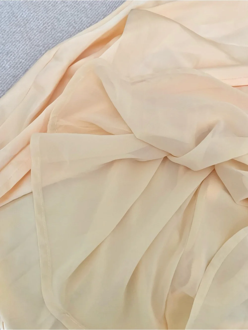 Petal & Pup Yellow Satin Asymmetric  Lace Sleeve Midi Cowl Neck Dress
